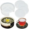 hot selling DIY exposy cup pads tray silicone coaster mold for resin