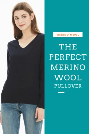 100% Machine washble merino wool sweater