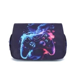 Large Capacity zippered Pen Bag Flap pencil case Stationery holder for School Supplies Pencil bags
