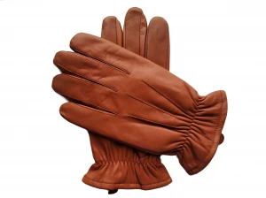 Men's Sheepskin Wool Mixed Lined Leather Gloves