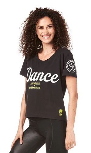 Zumba Everywhere Top - Dance Logo -  woman t shirt