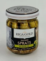 RIGA GOLD SMOKED SPRATS IN OIL 100GM