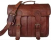 Leather bag for office formal traveling