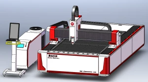 Fiber laser cnc metal cutting machine