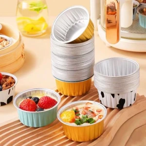 Customizable size aluminum foil pots & takeout containers, food storage aluminum foil containers