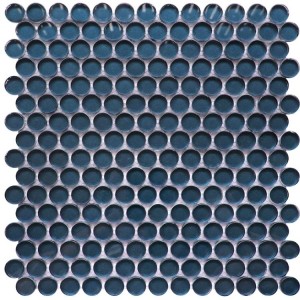 Circle Round Cold Spray Glass Tile