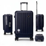 Pure PC trolley suitcase,hard shell luggage,TSA lock,aircraft wheel,wholesale suitcase