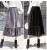 Import [Contains lining] [original fabric] Velvet pleated skirt women in autumn and winter long high-waisted aural skirt tail from China