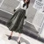 Import [Contains lining] [original fabric] Velvet pleated skirt women in autumn and winter long high-waisted aural skirt tail from China