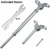 Import 30 Pairs 1/8" Stainless Steel Cable Railing Hardware, System Kit, for Wire Railing, for Wood Posts, Adjustable Angle from China