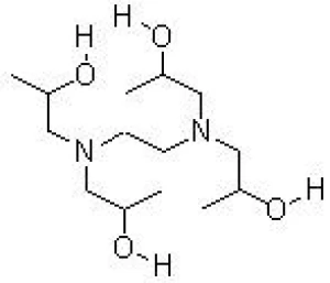 N,N,N,’N’ -tetra(2-hydropropayl) ethylene diamine