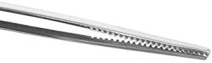Surgical Tweezers and Dressing Forceps, 5 inches long, Serrated, Stainless Steel