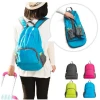Nylon waterproof folding backpack for women and men outdoor sports mountaineering storage backpack travel schoolbag