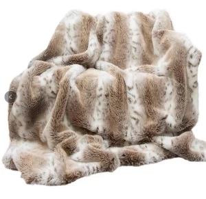 Rabbit Fur Blanket(leopard)