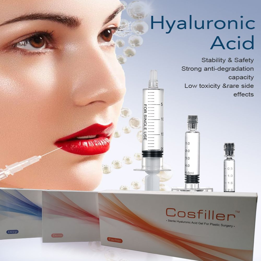 Buy 24mg Cross Linked Hyaluronic Acid Dermal Filler Face Injections Gel ...