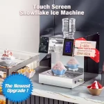 Snow Flake Ice Shaver Machine Automatic Korean Machine Snow Ice Crusher Electric High Effective Water Based Snow Machin