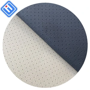 Wholesale Microfiber Perforated Synthetic Hole Leather Punching Half Hole For Car Seat Cover Motorbike Sofa Upholstery