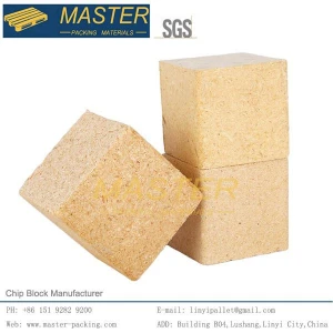 Compressed Wood Chip Block and Sawdust for Wooden Pallet Block 80x80
