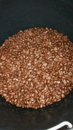 Roasted organic Arabica coffee