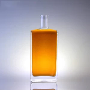 Rectangle 16 oz glass bottle with lids      Custom Design Glass Bottle