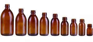 Amber Glass bottle for syrups and tablet,