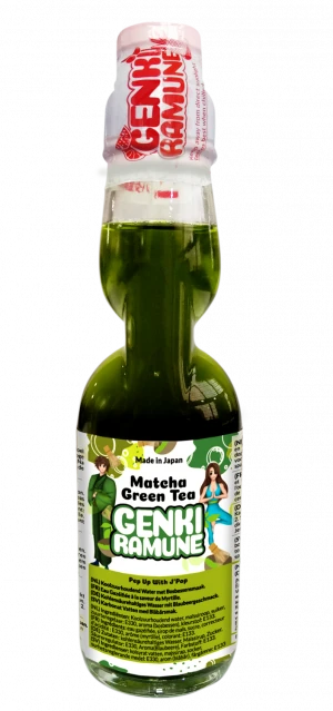 Matcha Green Tea Genki (HEALTHY ) Ramune Soda