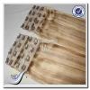 Clip Hair Weft In Set Hair Double Drawn Clip In Human Hair Extensions