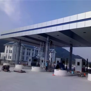 Prefabricated Prefab Truss Roof Structure Steel Space Frame For Toll Station Truss Roofing