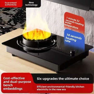 Electric Flame Stove with Plugged in Open Flame Does Not Require Fuel