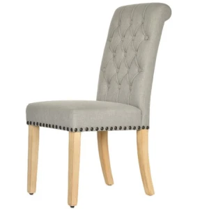 New design KD wooden and tufted dining chair VS 01