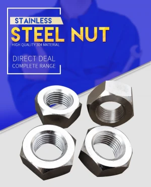 SS hex Nuts, stainless steel hexagon Nuts, SS 304/SS 316, DIN 934/DIN 6915