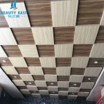 Easy Install 600*600mm White Color Interior Decoration Ceiling Tiles Aluminum Square Ceiling Tiles