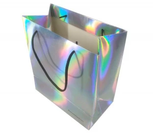 Hologram Effect Paper Gift Gag with Handle