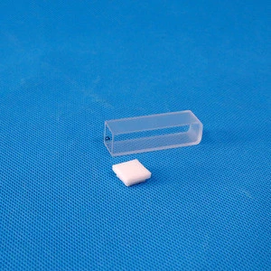 10 mm standard transparent quartz cuvette for laboratory