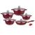 10 pcs cast cooking pots pan aluminum non stick cookware sets