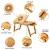 Import 100% Bamboo with USB Fan Foldable Breakfast Serving Bed Tray Adjustable Laptop Desk Table from China