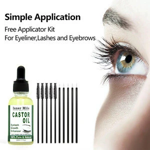 100% Pure Castor Oil Organic Hair Growth Oil Eyelashes and Eyebrows and Nails OEM In stock