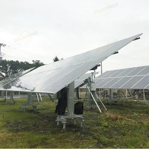 100kw Horizontal Single Axis Solar Tracking System Linked Row Tracking System