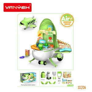 10J06 VANYEH Cartoon aircraft 2 in 1 supermarket theme different simulation shopping center toy pretend play toy