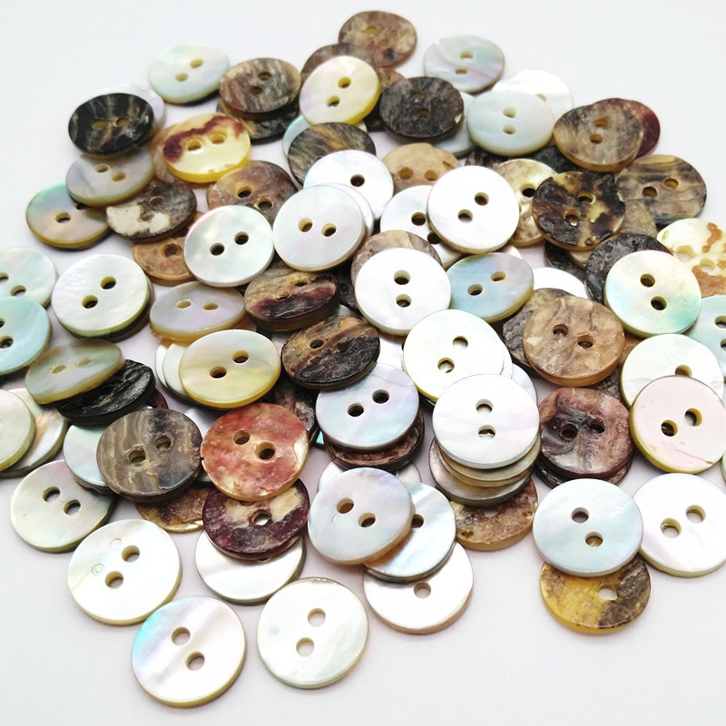 Buy 10mm 16l 2 Holes Agoya Real Shell Button Natural Shell Button from ...
