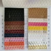 1.0MM shinny PVC leather SLD656 knitted backing material durable and morden embossing leather for Bag and card
