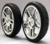 1/10 RC On Road Tires with Chromed Wheels(250051)
