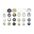 Import 11MM Snap Button Fastener Gold Snap Button from China
