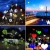 12 Patterns LED Snowflake Projector Night Light Lawn Film Lamps Waterproof Outdoor Projection Light For Garden