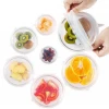 120G Silicone Preservation Cover 6PCS Kitchen Multi-functional Fruit And Vegetable Preservation Film Silicone Bowl Cover
