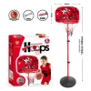 -125 to 160cm New designs adjustable portable Kids Basketball Hoop Stand set Sport toys