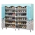 Import 125X-7 household steel pipe frame big home shoe rack fashion design portable easy to assemble shoe cabinet DIY shoe cabinet from China