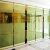 12mm office glass frameless soundproof aluminum glass partition slding folding door