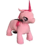 12v ride on plush animal car for mall