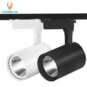 12W 20W 30W 40W Focus Lamp Retail Spot Lighting Fixtures Surface Mounted Spotlights Linear Magnetic Rail COB Led Track Light